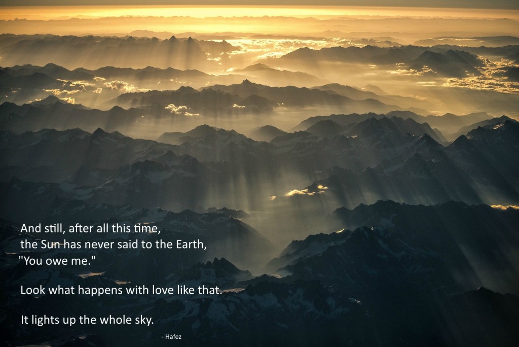 Sun Earth you owe me